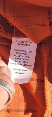 NWT Unique Vintage 1940s Orange Windowpane High Waist Ginger Pants Sz 1x - Thumbnail 12