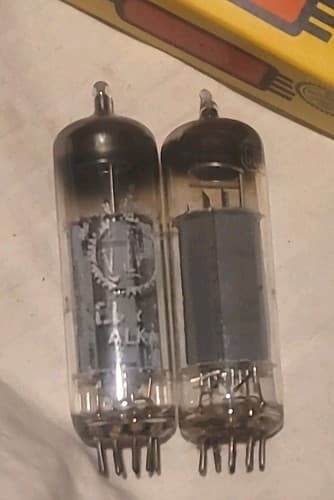 2 Vintage Vacuum Tubes RCA & Valvo EL84 6bq5 Audio Amp Tubes FREE SHIPPING - Image 1