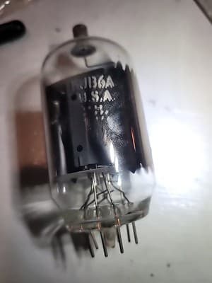 GE 6JB6A Vacuum Tube Dual Side O Getter Serious Tube - Thumbnail 2