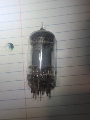 1 Vintage GE General Electric 5963 12AU7 Grey Plates - Thumbnail 2