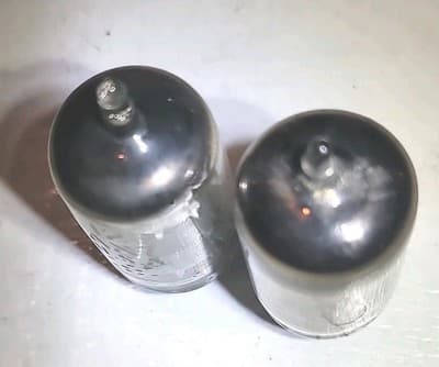 Vintage Pair Sylvania & GE 12AX7 Audio Amplifier Vacuum Tubes - Thumbnail 5