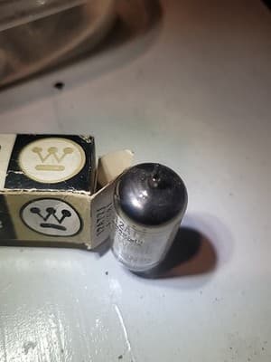1 NOS NIB Vintage Westinghouse Made in Canada 12AT7 ECC81 Single Vacuum Tube - Thumbnail 3