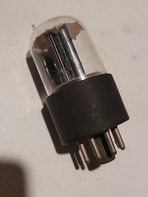 TRIO Of 6SN7GTB Vacuum Tubes, Tall Boys, Raytheon - Thumbnail 4