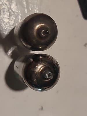 Pair of Vintage GE & SYLVANIA ECC81 / B739 / 12AT7 Preamp Vacuum Tubes - Thumbnail 4