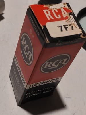 1 Vintage NOS RCA 7F7 Vacuum tube - Thumbnail 2