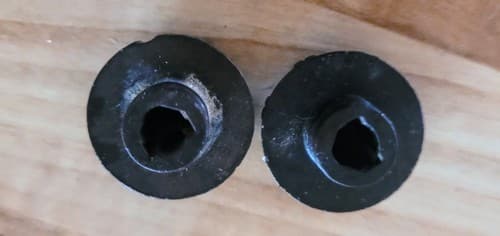 2Pc Vintage Black Bakelite Ham Radio Guitar TV Amp Knobs FREE SHIPPING! - Thumbnail 3
