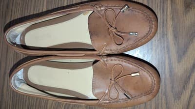 Michael Kors Daisy Sutton Leather Moccasins Loafers Women's Size 8M Brown - Thumbnail 2