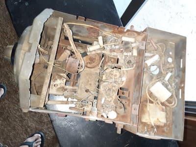 Vintage OEM RADIO DELUXE 8-Tube 1955 FORD Car/Truck RARE **For Parts** - Thumbnail 11