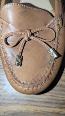 Michael Kors Daisy Sutton Leather Moccasins Loafers Women's Size 8M Brown - Thumbnail 3