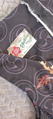 Hawaiian Hilo Hattie Black Maxi Dress Sz 10 Sleeveless Dragon Print Summer - Thumbnail 8