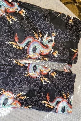 Hawaiian Hilo Hattie Black Maxi Dress Sz 10 Sleeveless Dragon Print Summer - Thumbnail 11