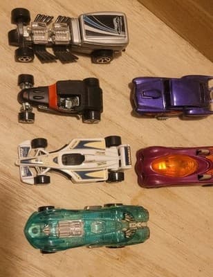 Various Hot Wheels Race Car 1:64 Lot Of 7 Loose - Image 1