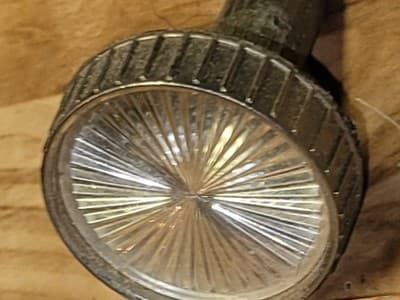 VINTAGE Fancy KNOB. Guitar, Amplifier, Radio, Stereo, TV? Plastic & Metal - Thumbnail 5