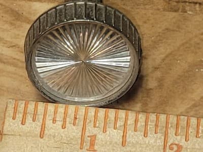 VINTAGE Fancy KNOB. Guitar, Amplifier, Radio, Stereo, TV? Plastic & Metal - Thumbnail 6