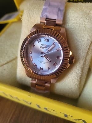 Brand New Invicta Pro Diver Watch-24.5mm, Rose Gold, Model 37425 - Thumbnail 6