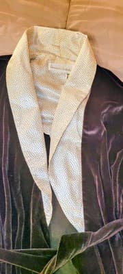 Vintage Georgette Trabolsi Nieman Marcus BLACK Velvet ROBE Size S/M - Thumbnail 4