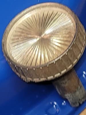 VINTAGE Fancy KNOB. Guitar, Amplifier, Radio, Stereo, TV? Plastic & Metal - Thumbnail 9