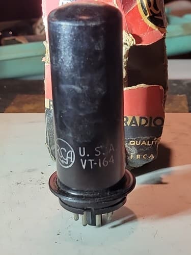 Very Vintage RCA VT-164/1619 Electron Vacuum Tube in box. Untested - Thumbnail 2