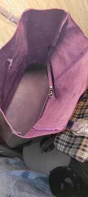 NWT Montana Hudson Savannah Plum Handcrafted Leather Tote Bag Purse W/Extra Bag - Thumbnail 13
