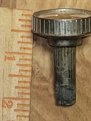 VINTAGE Fancy KNOB. Guitar, Amplifier, Radio, Stereo, TV? Plastic & Metal - Thumbnail 7