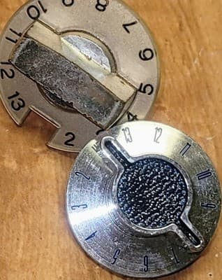 Vintage Retro TV Knob - Television Selector Kob Lot (2) - Image 1
