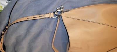 Excellent ConditionREBECCA MINKOFF Tan Pebbled Leather Tassels Hobo Shoulder Bag - Thumbnail 13