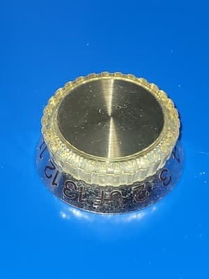 FANCY RETRO 2-13 TV TURN KNOB - NUMBER SELECTOR - VINTAGE TELEVISION PART - Thumbnail 11