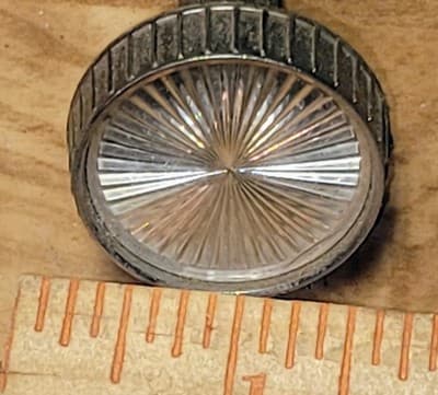 VINTAGE Fancy KNOB. Guitar, Amplifier, Radio, Stereo, TV? Plastic & Metal - Thumbnail 3