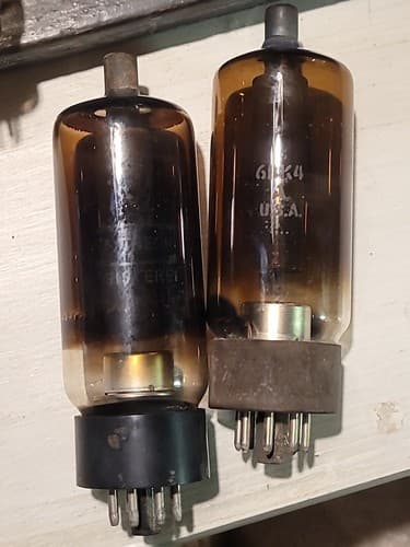 Vintage Pair Raytheon & GE USA 6BK4 Vacuum Tubes FREE SHIPPING - Image 1