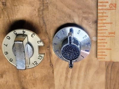 Vintage Retro TV Knob - Television Selector Kob Lot (2) - Thumbnail 3