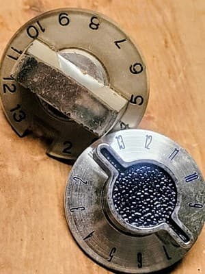Vintage Retro TV Knob - Television Selector Kob Lot (2) - Thumbnail 2