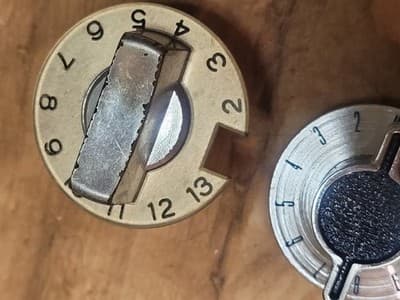 Vintage Retro TV Knob - Television Selector Kob Lot (2) - Thumbnail 9
