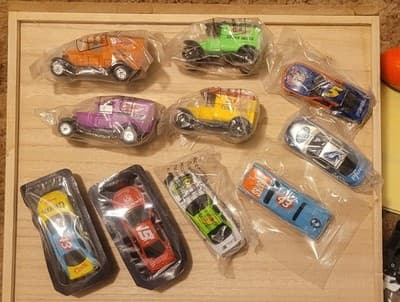 Sealed Lot 10 Hot Wheels Themed Cheerios Wheaties, Phitzer Cars - Image 1