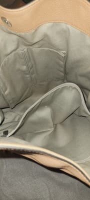 Excellent ConditionREBECCA MINKOFF Tan Pebbled Leather Tassels Hobo Shoulder Bag - Thumbnail 21