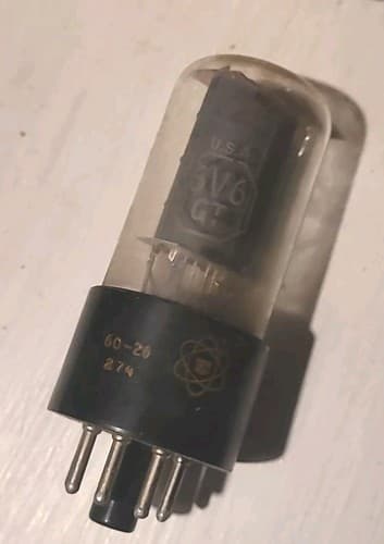 1 Vintage Packard Bell 6V6GT Clear Top Vacuum Tube FREE SHIPPING!