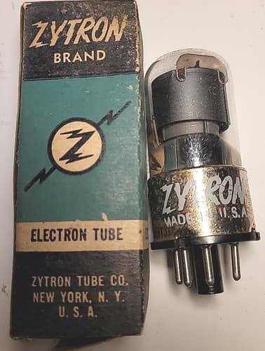 1 Rare Vintage Zytron 6C5GT NOS NIB Vacuum Tube