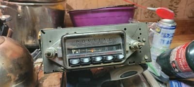 VINTAGE 1962 PONTIAC DELCO PUSH BUTTON RADIO Model 983579 Great Condition! - Thumbnail 9