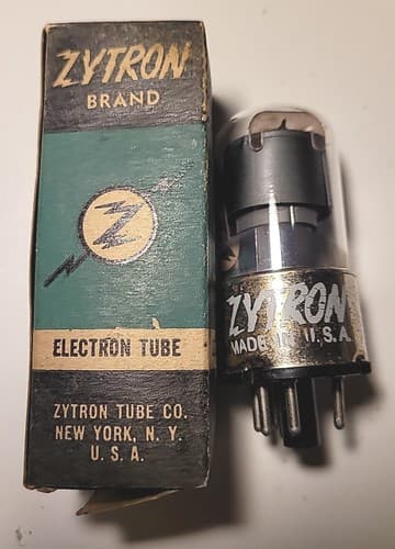 1 Rare Vintage Zytron 6C5GT NOS NIB Vacuum Tube - Thumbnail 5