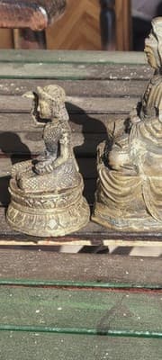 3 Buddha bronze Brass Vajrasattva Tara Kwan-Yin,Meditation Buddha,Nang Kwak - Thumbnail 5