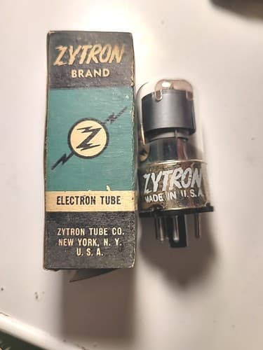 1 Rare Vintage Zytron 6C5GT NOS NIB Vacuum Tube - Thumbnail 4