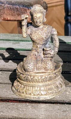 3 Buddha bronze Brass Vajrasattva Tara Kwan-Yin,Meditation Buddha,Nang Kwak - Thumbnail 2