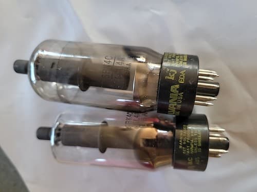 2- Vintage Old Stock Sylvania 6BK4C/6EL4A Vacuum Tubes FREE SHIPPING - Thumbnail 2