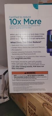 NIB PUR PLUS Faucet Filtration System Black & Chrome PFM200B (Damaged Box) - Thumbnail 4