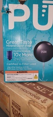 NIB PUR PLUS Faucet Filtration System Black & Chrome PFM200B (Damaged Box) - Thumbnail 2