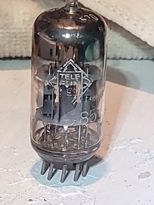 1 Vintage Telefunken 6AQ8/ECC85 Amplifier Radio Audio Vacuum Tube Germany - Thumbnail 2