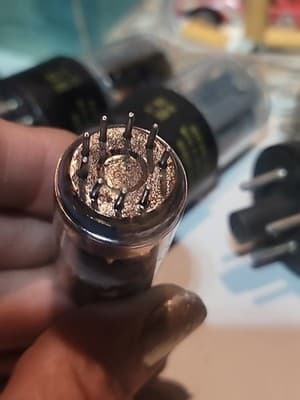 1 Vintage Telefunken 6AQ8/ECC85 Amplifier Radio Audio Vacuum Tube Germany - Thumbnail 4