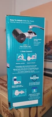 NIB PUR PLUS Faucet Filtration System Black & Chrome PFM200B (Damaged Box) - Thumbnail 3