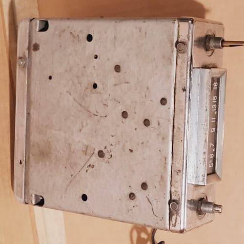 Vintage All Transistor Chrome Face Car Radio Stereo - Thumbnail 4