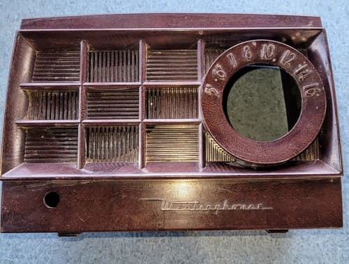 VINTAGE Westinghouse H-365T5 Art Deco Tube Radio COVER Bakelite FREE SHIPPING!