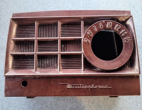 VINTAGE Westinghouse H-365T5 Art Deco Tube Radio COVER Bakelite FREE SHIPPING! - Thumbnail 9